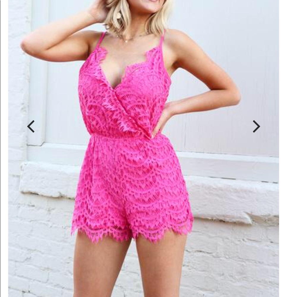 Smell the roses pink romper